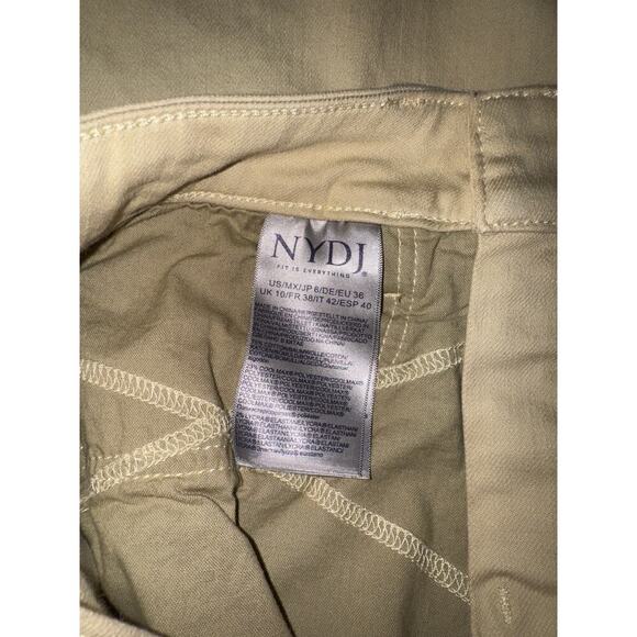 NYDJ Marilyn Straight leg jean, cropped, tummy control, slimming, NWOT, 6, Tan - Picture 4 of 4